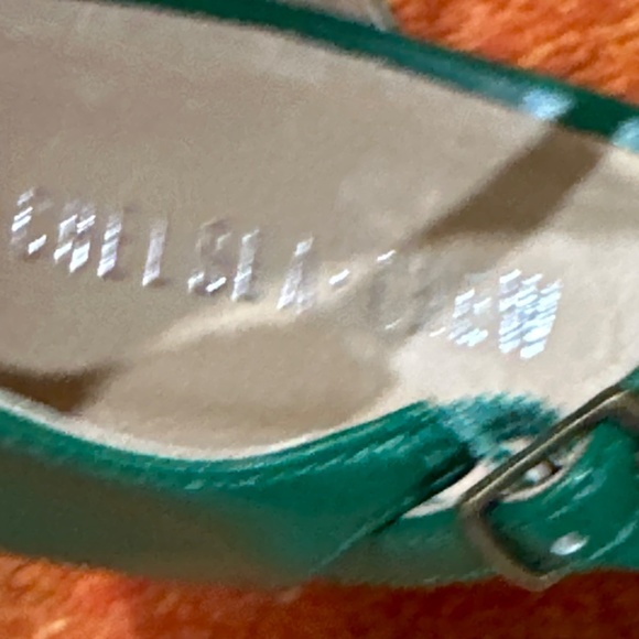 Chelsea Crew Sergi Pumps Open Toe Green Sandles Style Shoes! NWT 9.5 - Picture 4 of 8